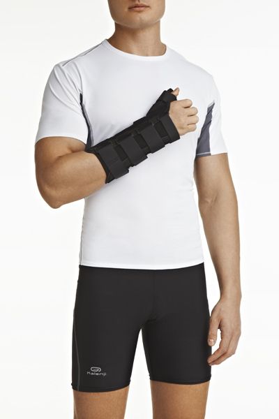 Шина на запястье жесткая, удлиненная арт.WRS-302R правый